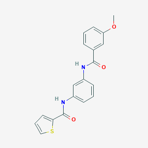 molecular formula C19H16N2O3S B278501 N-[3-[(3-methoxybenzoyl)amino]phenyl]thiophene-2-carboxamide 