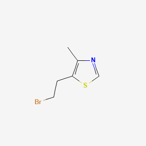 molecular formula C6H8BrNS B2785012 5-(2-Bromoethyl)-4-methyl-1,3-thiazole CAS No. 671-24-9
