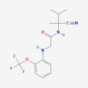 N-(1-cyano-1,2-dimethylpropyl)-2-{[2-(trifluoromethoxy)phenyl]amino}acetamide