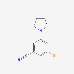 3-Bromo-5-(pyrrolidin-1-yl)benzonitrile