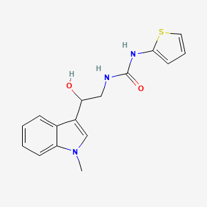 1-(2-hydroxy-2-(1-methyl-1H-indol-3-yl)ethyl)-3-(thiophen-2-yl)urea