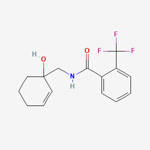 molecular formula C15H16F3NO2 B2785094 N-[(1-hydroxycyclohex-2-en-1-yl)methyl]-2-(trifluoromethyl)benzamide CAS No. 2097866-63-0