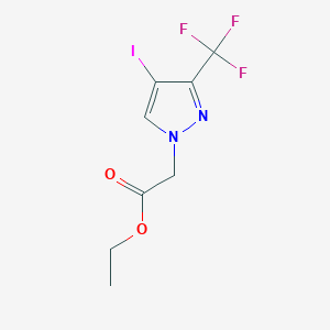 molecular formula C8H8F3IN2O2 B2785096 ethyl [4-iodo-3-(trifluoromethyl)-1H-pyrazol-1-yl]acetate CAS No. 1823843-44-2