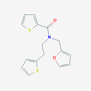 molecular formula C16H15NO2S2 B2785106 N-(furan-2-ylmethyl)-N-(2-(thiophen-2-yl)ethyl)thiophene-2-carboxamide CAS No. 1396793-11-5