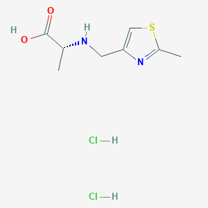(2R)-2-{[(2-methyl-1,3-thiazol-4-yl)methyl]amino}propanoic acid dihydrochloride