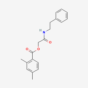molecular formula C19H21NO3 B2785116 2-Oxo-2-(phenethylamino)ethyl 2,4-dimethylbenzoate CAS No. 2309797-09-7