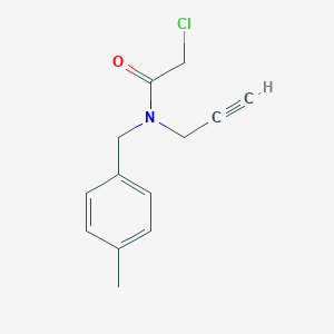 2-Chloro-N-[(4-methylphenyl)methyl]-N-prop-2-ynylacetamide