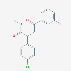 Methyl 2-(4-chlorophenyl)-4-(3-fluorophenyl)-4-oxobutanoate