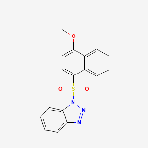 1-(4-Ethoxynaphthalen-1-yl)sulfonylbenzotriazole