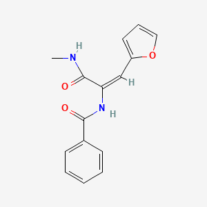 N-{(E)-2-(2-furyl)-1-[(methylamino)carbonyl]-1-ethenyl}benzamide