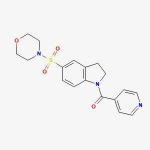 5-(Morpholin-4-ylsulfonyl)indolinyl 4-pyridyl ketone