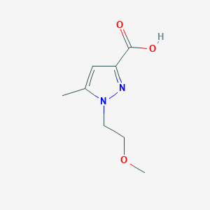 molecular formula C8H12N2O3 B2785177 1-(2-Methoxyethyl)-5-methyl-1H-pyrazole-3-carboxylic acid CAS No. 1175127-14-6