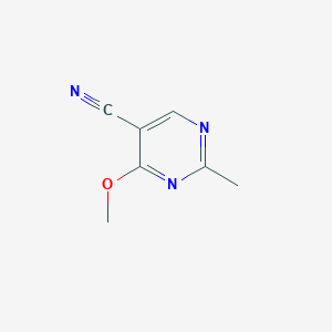 molecular formula C7H7N3O B2785185 4-Methoxy-2-methylpyrimidine-5-carbonitrile CAS No. 2006-00-0