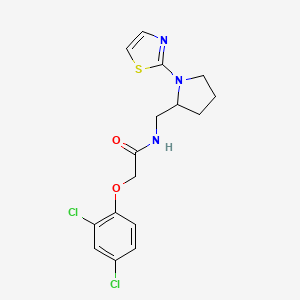2-(2,4-dichlorophenoxy)-N-((1-(thiazol-2-yl)pyrrolidin-2-yl)methyl)acetamide