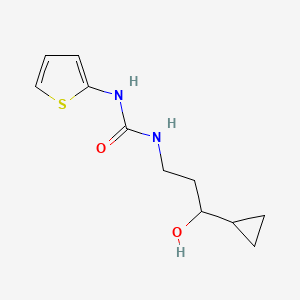 1-(3-Cyclopropyl-3-hydroxypropyl)-3-(thiophen-2-yl)urea