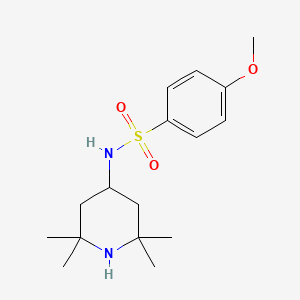 4-methoxy-N-(2,2,6,6-tetramethylpiperidin-4-yl)benzenesulfonamide