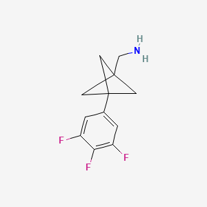 [3-(3,4,5-Trifluorophenyl)-1-bicyclo[1.1.1]pentanyl]methanamine