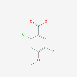 molecular formula C9H8ClFO3 B2785275 Methyl 2-chloro-5-fluoro-4-methoxybenzoate CAS No. 853569-68-3