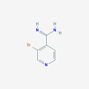molecular formula C6H6BrN3 B2785277 3-Bromopyridine-4-carboximidamide CAS No. 1379314-44-9
