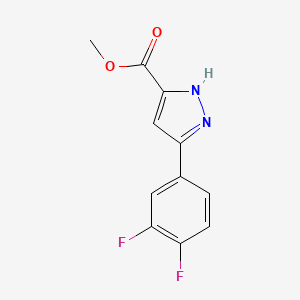 methyl 3-(3,4-difluorophenyl)-1H-pyrazole-5-carboxylate