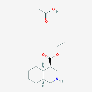 Racemic-(4R,4aR,8aS)-ethyl decahydroisoquinoline-4-carboxylate acetate