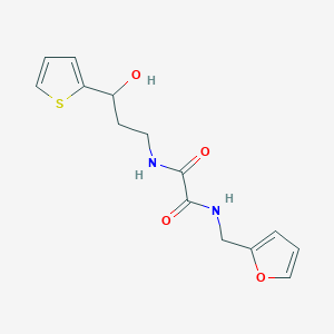 N1-(furan-2-ylmethyl)-N2-(3-hydroxy-3-(thiophen-2-yl)propyl)oxalamide