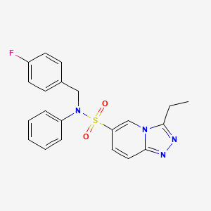 3-ethyl-N-(4-fluorobenzyl)-N-phenyl[1,2,4]triazolo[4,3-a]pyridine-6-sulfonamide