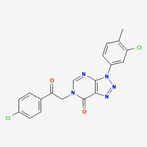 3-(3-chloro-4-methylphenyl)-6-(2-(4-chlorophenyl)-2-oxoethyl)-3H-[1,2,3]triazolo[4,5-d]pyrimidin-7(6H)-one