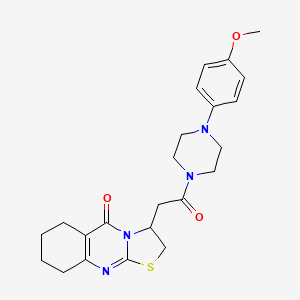 3-(2-(4-(4-methoxyphenyl)piperazin-1-yl)-2-oxoethyl)-6,7,8,9-tetrahydro-2H-thiazolo[2,3-b]quinazolin-5(3H)-one
