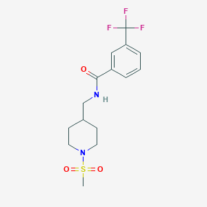 N-((1-(methylsulfonyl)piperidin-4-yl)methyl)-3-(trifluoromethyl)benzamide