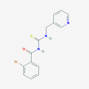molecular formula C14H12BrN3OS B278537 N-(2-bromobenzoyl)-N'-(3-pyridinylmethyl)thiourea 