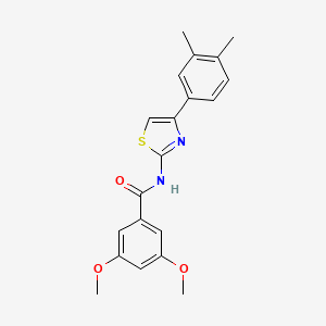 molecular formula C20H20N2O3S B2785378 N-(4-(3,4-dimethylphenyl)thiazol-2-yl)-3,5-dimethoxybenzamide CAS No. 313505-13-4