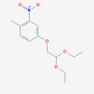 molecular formula C13H19NO5 B2785396 4-(2,2-Diethoxyethoxy)-1-methyl-2-nitrobenzene CAS No. 91681-38-8