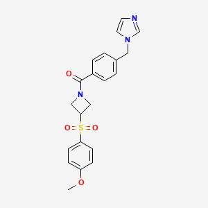 (4-((1H-imidazol-1-yl)methyl)phenyl)(3-((4-methoxyphenyl)sulfonyl)azetidin-1-yl)methanone