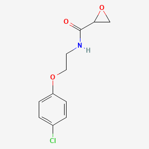 N-[2-(4-Chlorophenoxy)ethyl]oxirane-2-carboxamide