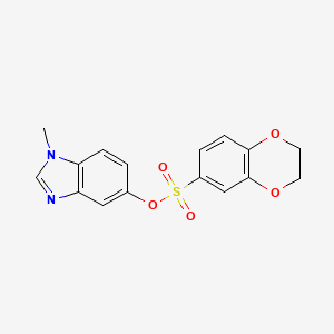 1-methyl-1H-benzo[d]imidazol-5-yl 2,3-dihydrobenzo[b][1,4]dioxine-6-sulfonate