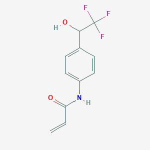 N-[4-(2,2,2-Trifluoro-1-hydroxyethyl)phenyl]prop-2-enamide