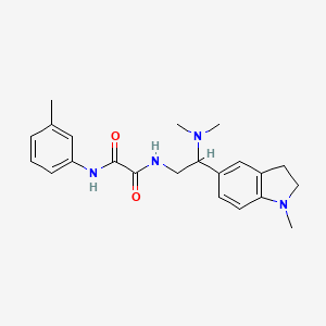 N1-(2-(dimethylamino)-2-(1-methylindolin-5-yl)ethyl)-N2-(m-tolyl)oxalamide