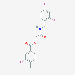 2-((2,4-Difluorobenzyl)amino)-2-oxoethyl 3-fluoro-4-methylbenzoate