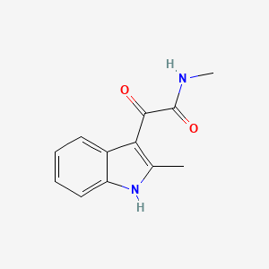 molecular formula C12H12N2O2 B2785439 N-methyl-2-(2-methyl-1H-indol-3-yl)-2-oxoacetamide CAS No. 1082-42-4