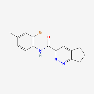 molecular formula C15H14BrN3O B2785464 N-(2-bromo-4-methylphenyl)-5H,6H,7H-cyclopenta[c]pyridazine-3-carboxamide CAS No. 2415463-58-8