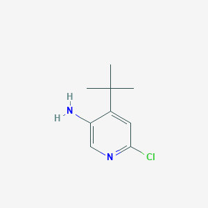 molecular formula C9H13ClN2 B2785474 4-(Tert-butyl)-6-chloropyridin-3-amine CAS No. 1256810-78-2