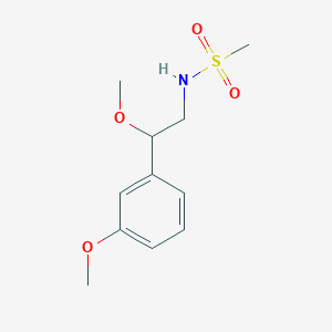 molecular formula C11H17NO4S B2785484 N-[2-methoxy-2-(3-methoxyphenyl)ethyl]methanesulfonamide CAS No. 1797880-08-0