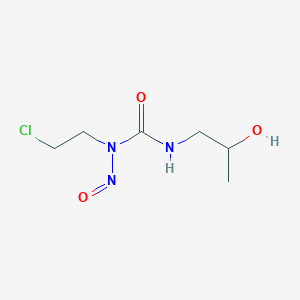 molecular formula C6H12ClN3O3 B027855 1-Nitroso-1-(2-chloroethyl)-3-(2-hydroxypropyl)urea CAS No. 106612-15-1