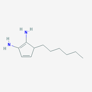 5-Hexylcyclopenta-1,3-diene-1,2-diamine