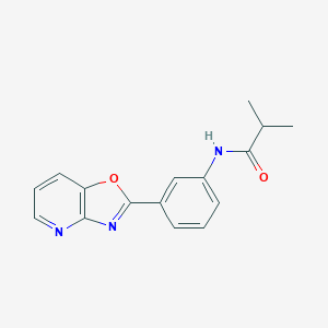 molecular formula C16H15N3O2 B278556 N-(3-Oxazolo[4,5-b]pyridin-2-yl-phenyl)-isobutyramide 