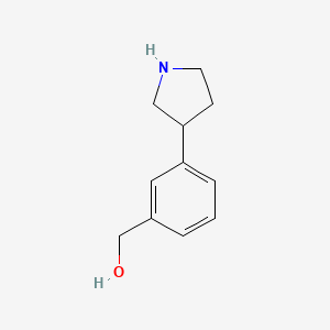 (3-Pyrrolidin-3-ylphenyl)methanol