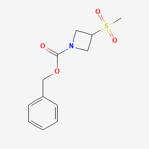 molecular formula C12H15NO4S B2785568 Benzyl 3-methanesulfonylazetidine-1-carboxylate CAS No. 1638760-91-4