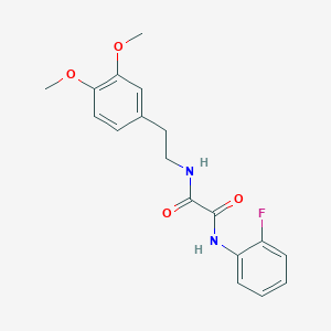 N-[2-(3,4-dimethoxyphenyl)ethyl]-N'-(2-fluorophenyl)ethanediamide