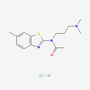 N-(3-(dimethylamino)propyl)-N-(6-methylbenzo[d]thiazol-2-yl)acetamide hydrochloride